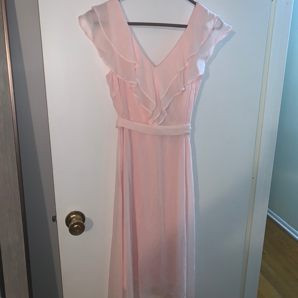 Beautiful pink chiffon dress sz 2
